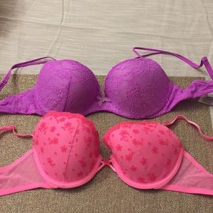 34C Victoria's Secret padded Demi Bras